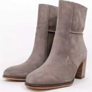 Frye and Co. Phoebe Slouch Mid Calf Boot Aubergine Taupe Size 11